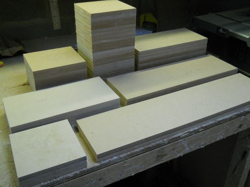 Cutting wood with table saw